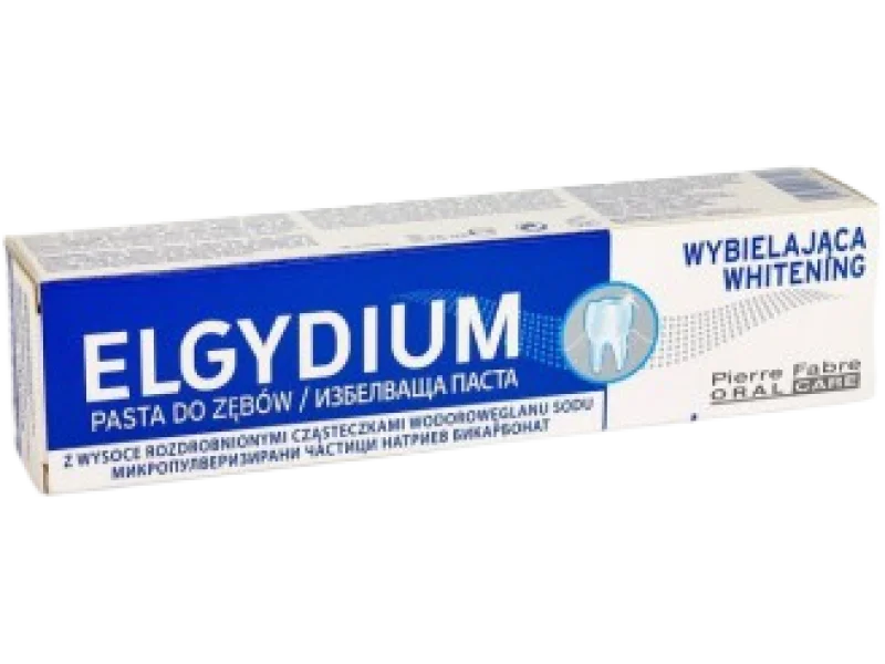 ELGYDIUM Pasta do zębów wybielająca, pasta do jamy ustnej