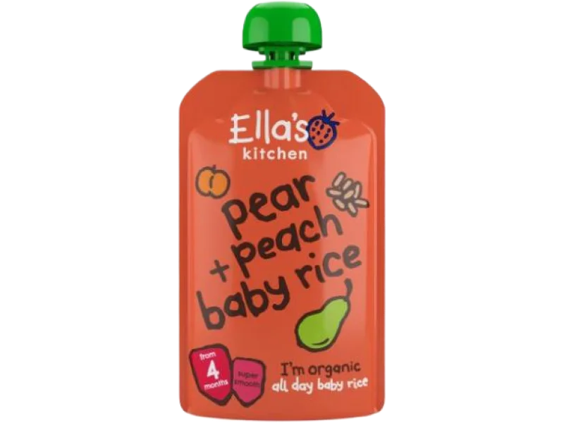 Ella’s Kitchen BIO Baby ryż, gruszka i brzoskwinia