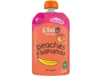Zdjęcie produktu Ella’s Kitchen BIO Banan z brzoskwinią, saszetki