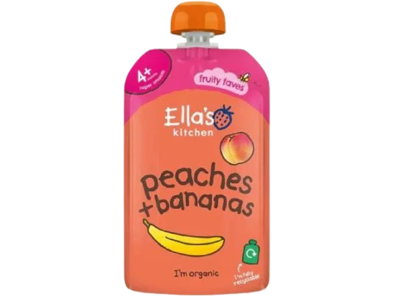 Ella’s Kitchen BIO Banan z brzoskwinią, saszetki