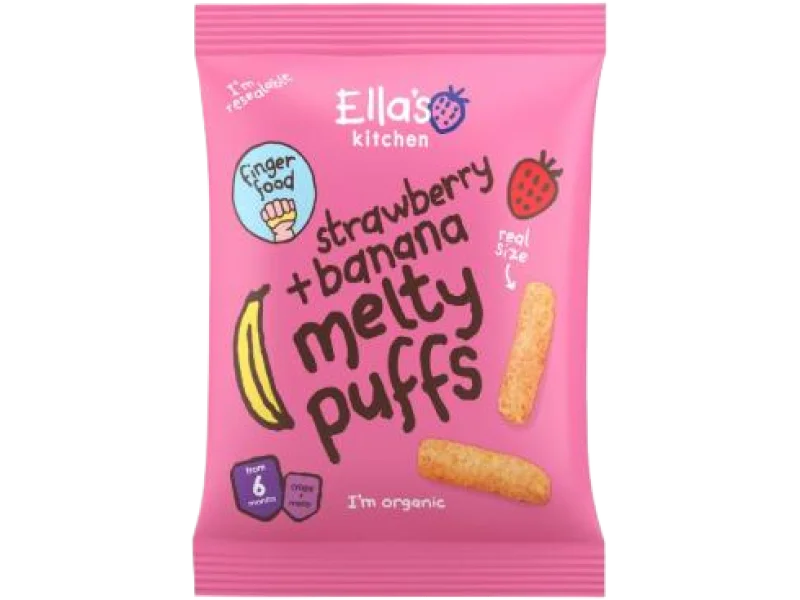 Ella’s Kitchen BIO Chrupki truskawka i banan, 0,8 mg/100 g