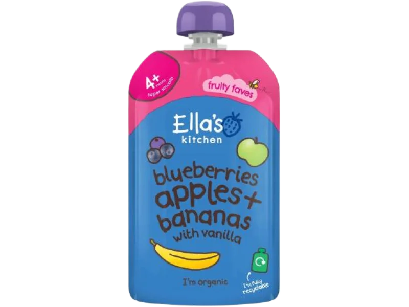 Ella’s Kitchen BIO Jabłko, jagody i banan, saszetki