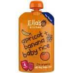 Ella’s Kitchen BIO Ryż dla dzieci, banan i morela, saszetki