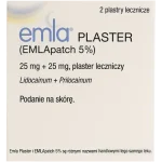 EMLA PLASTER leczniczy 25 mg + 25 mg, 25 mg + 25 mg