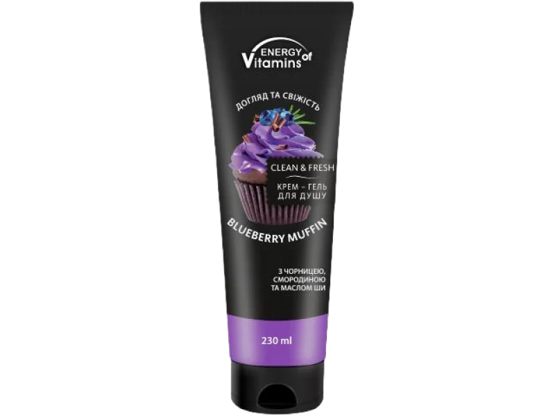 ENERGY OF VITAMINS Żel pod prysznic Blueberry Muffin, żel