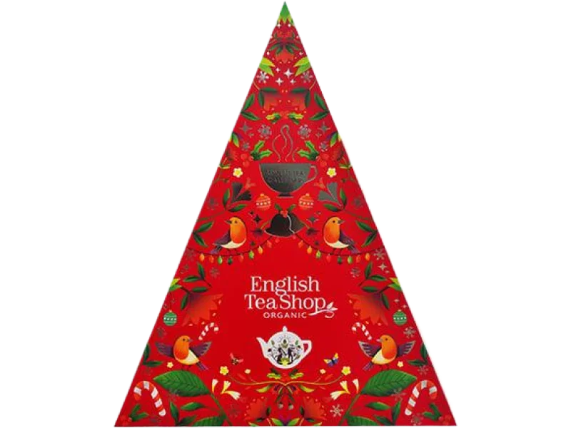 English Tea Shop Advent Calendar (Red) Kalendarz adwentowy, zioła do zaparzania
