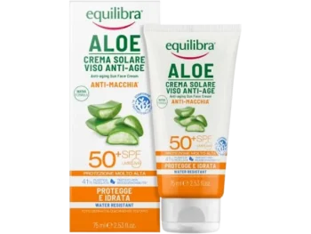 Zdjęcie produktu EQUILIBRA ALOE Krem do twarzy przeciwsłoneczny anti-age SPF50+ UVA/UVB