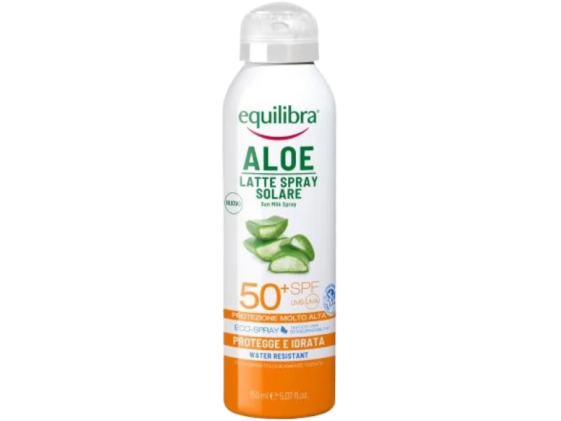 EQUILIBRA Aloesowe mleczko do opalania SPF 50+, spray