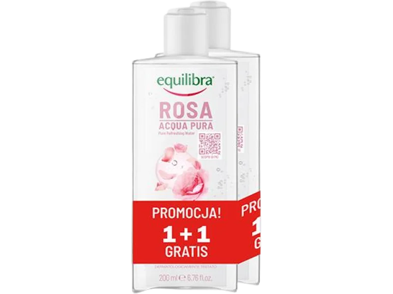 EQUILIBRA Rosa Odświeżająca czysta woda różana, płyn