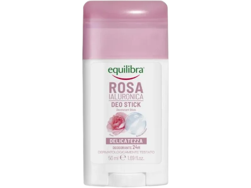 EQUILIBRA Rosa Różany dezodorant w kwasem hialuronowym, sztyft na skórę