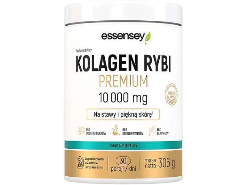 Essensey Kolagen Rybi Premium 10000 mg smak neutralny, proszek, 10000 mg
