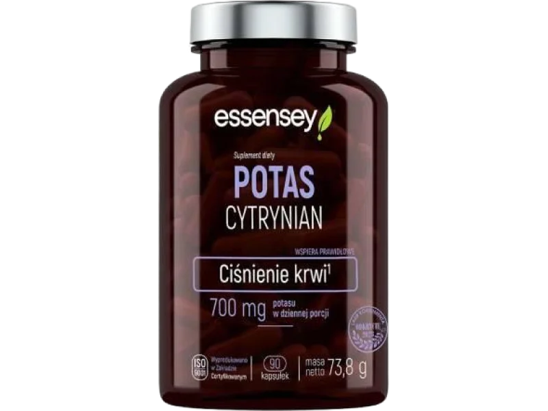 Essensey Potas Cytrynian, kapsułki, 233 mg