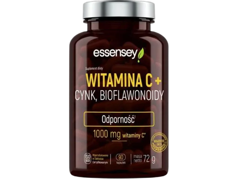 Essensey Witamina C + Cynk, Bioflawonoidy, kapsułki