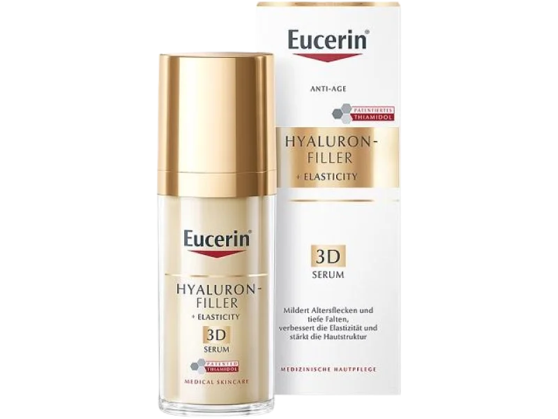 Eucerin Hyaluron-Filler + Elasticity przeciwzmarszczkowe serum 3D do skóry dojrzałej