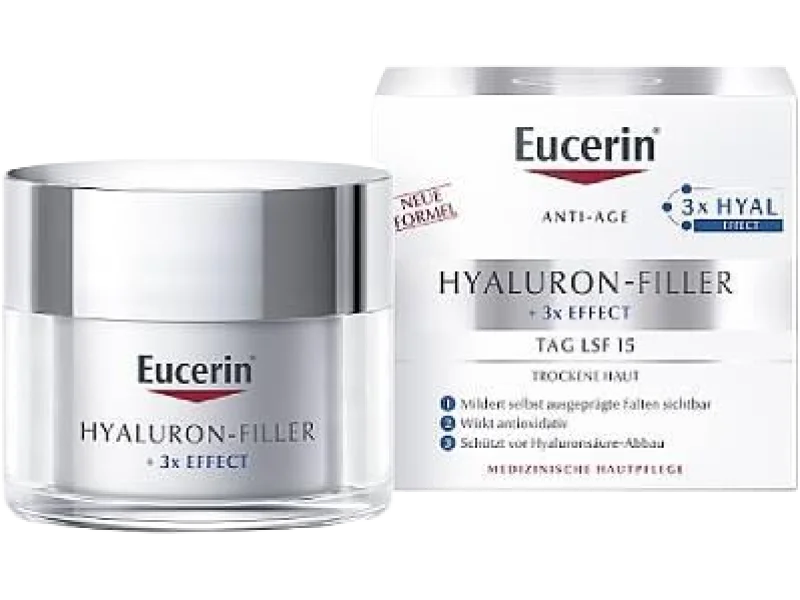 Eucerin Hyaluron-Filler Przeciwzmarszczkowy krem na dzień SPF15 do skóry suchej