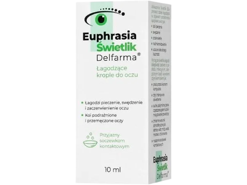Euphrasia Świetlik Delfarma Łagodzące krople do oczu