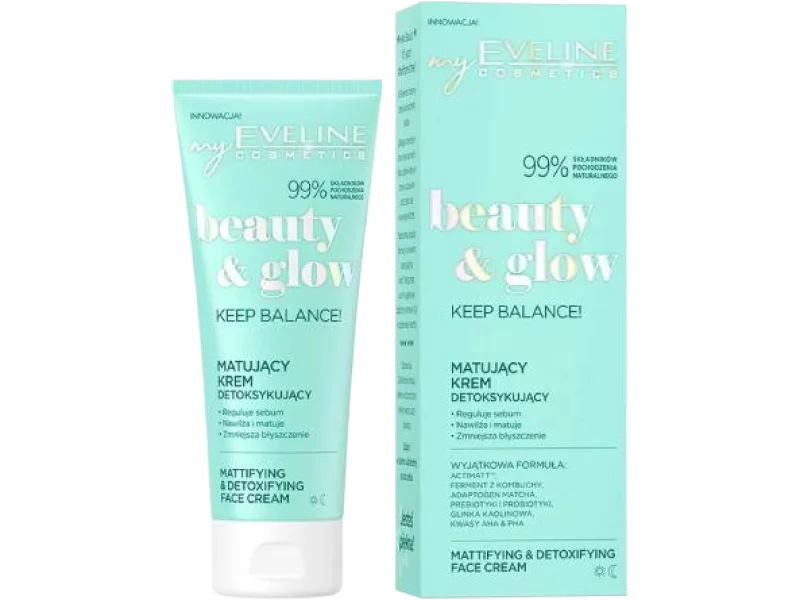 EVELINE Beauty & Glow Keep Balance! Matujący krem detoksykujący