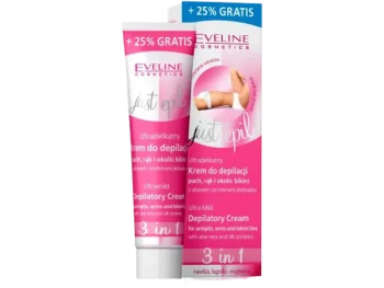 Zdjęcie produktu EVELINE Just Epil 3w1 Ultradelikatny krem do depilacji pach rąk i okolic bikini