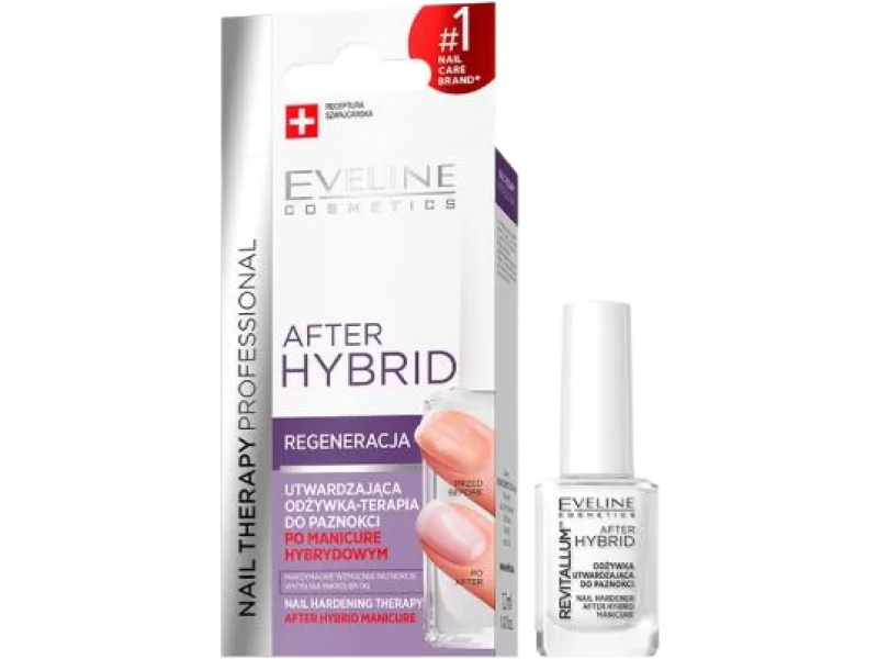 EVELINE Nail Therapy Professional After Hybrid Regeneracja Odżywka utwardzająca do paznokci, lakier do paznokci
