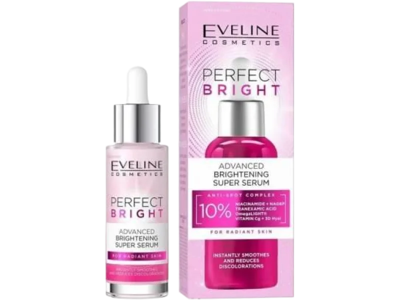 Eveline Perfect Bright Zaawansowane super serum rozjaśniające do twarzy