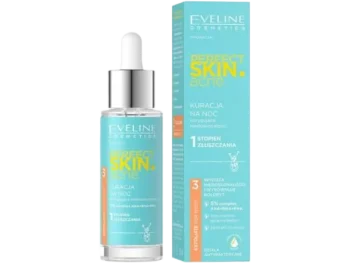Zdjęcie produktu EVELINE Perfect Skin Acne Kuracja na noc korygująca niedoskonałości 1 stopień złuszczania, płyn