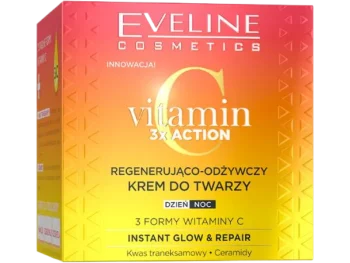 Zdjęcie produktu EVELINE Vitamin C 3x Action Regenerująco-odżywczy krem do twarzy dzień/noc