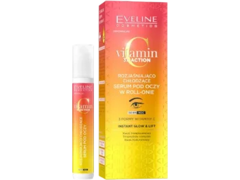 Zdjęcie produktu EVELINE Vitamin C 3x Action Rozjaśniająco-chłodzące serum pod oczy