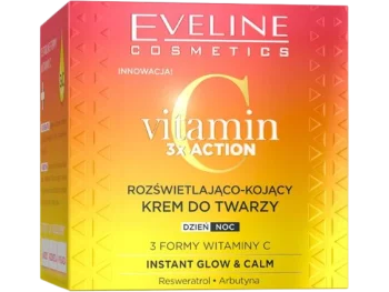 Zdjęcie produktu EVELINE Vitamin C 3x Action Rozświetlająco-kojący krem do twarzy dzień/noc