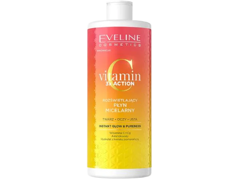 EVELINE Vitamin C 3x Action Rozświetlający płyn micelarny