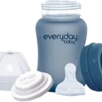 Everyday Baby Szklana butelka ze smoczkiem S borówkowa 0-3m, sprzęt medyczny