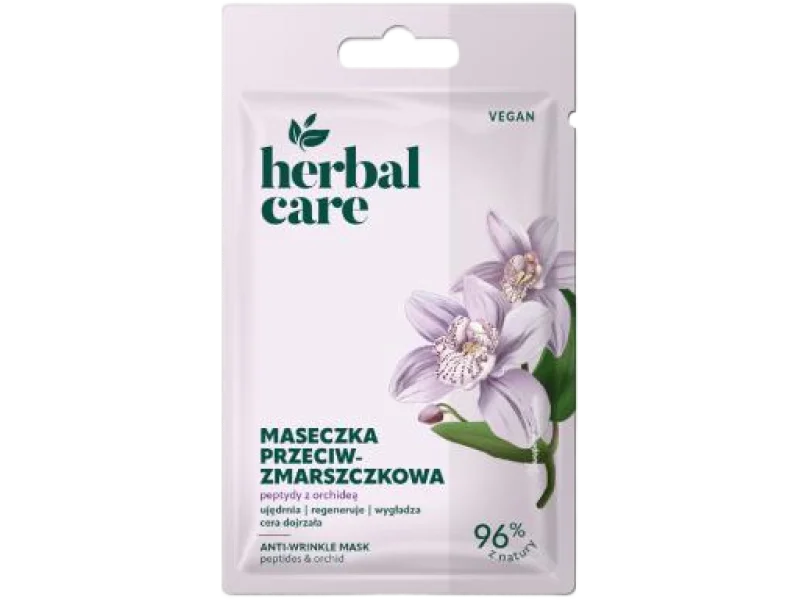 Farmona Herbal Care Maseczka przeciwzmarszczkowa do twarzy z Peptydami i Orchideą, maska