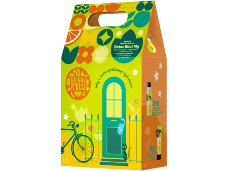 FARMONA Zestaw Tutti Frutti Detox Shot Mg Olejek do kąpieli i pod prysznic + Balsam do ciała, olejek,balsam