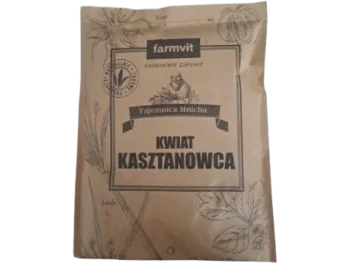 Zdjęcie produktu FARMVIT Kwiat Kasztanowca Herbatka ziołowa, zioła do zaparzania
