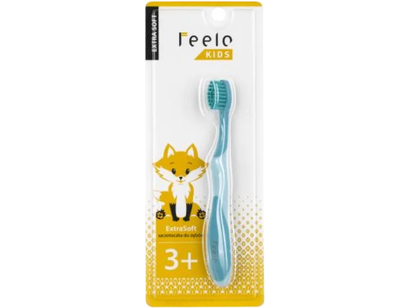 FEELO Kids Extra Soft Szczoteczka do zębów dla dzieci 3+