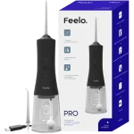 Feelo PRO Black bezprzewodowy irygator do zębów z 4 trybami pracy, irygator/nebulizator