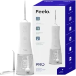 Feelo PRO White bezprzewodowy irygator do zębów z 4 trybami pracy, irygator/nebulizator