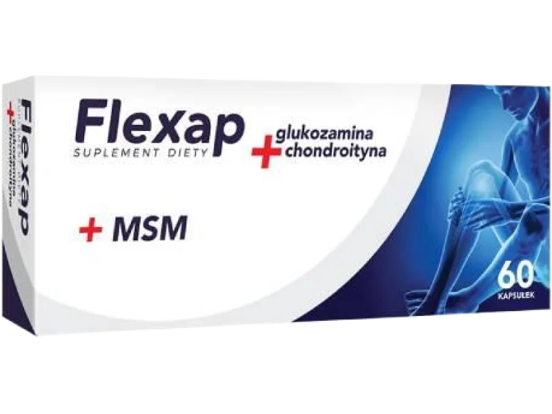 Flexap Glukozamina + Chondroityna + MSM, kapsułki