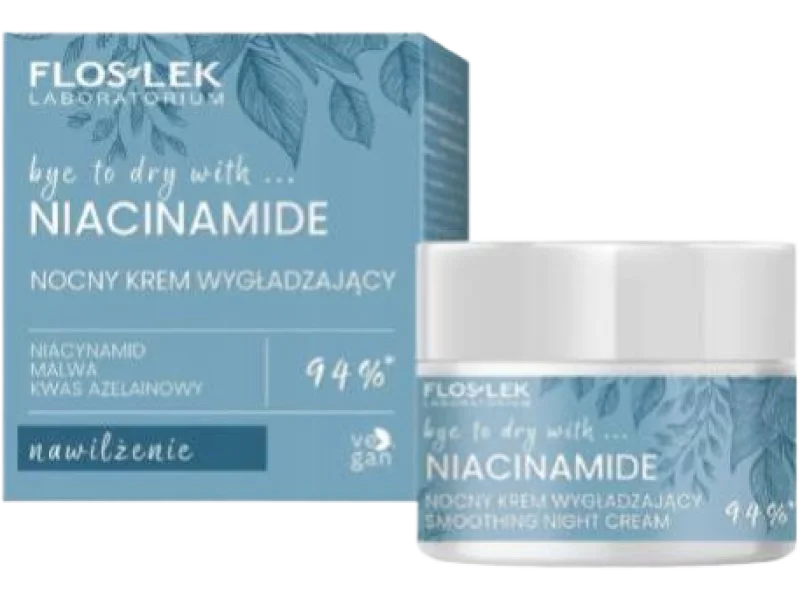 FLOS-LEK Niacinamide Nocny krem wygładzający