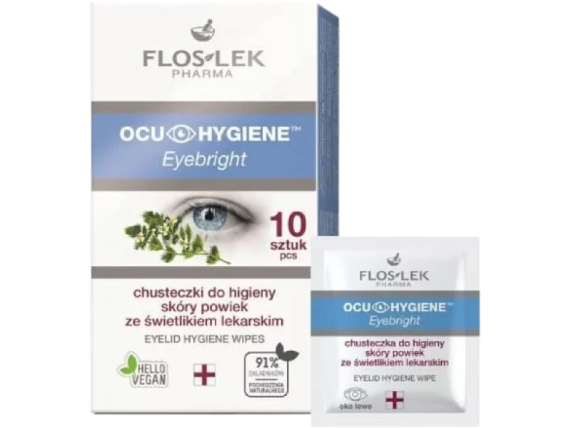 FLOS-LEK OCU HYGIENE Chusteczki do higieny skóry powiek