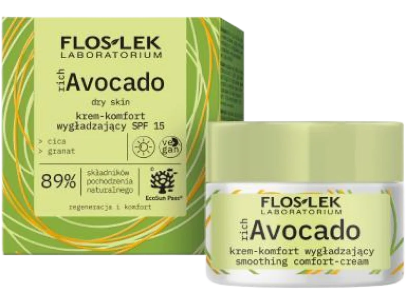 FLOS-LEK richAvocado Krem-komfort wygładzający SPF15