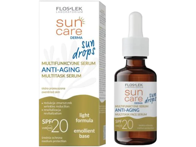 FLOS-LEK Sun Care Derma Sun Drops Multifunkcyjne serum ANTI-AGING SPF 20