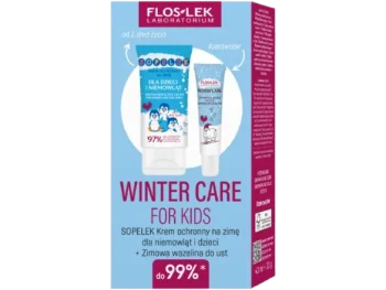 Zdjęcie produktu FLOS-LEK Winter Care For Kids zestaw Sopelek krem ochronny na zimę dla dzieci i niemowląt + zimowa wazelina do ust, krem + wazelina
