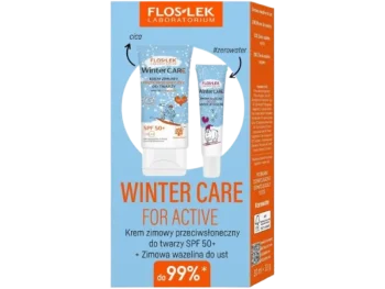 Zdjęcie produktu FLOS-LEK Winter Care Zestaw prezentowy: Krem zimowy przeciwsłoneczny do twarzy SPF 50+ + Zimowa wazelina do ust