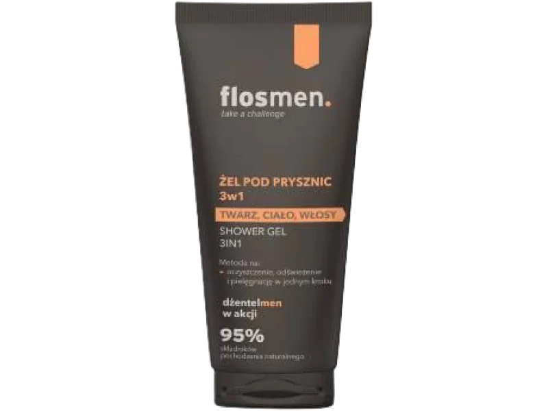 Floslek Flosmen Żel pod prysznic 3 w 1, żel