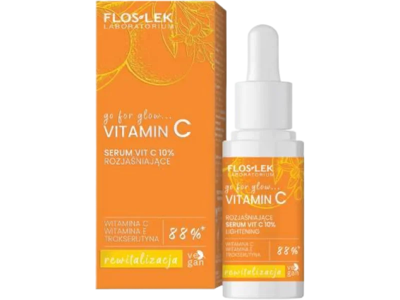 FLOSLEK Go For Glow Vitamin C Serum rozjaśniające, 10%