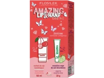 Zdjęcie produktu FLOSLEK LIP & HAND CARE zestaw AMAZING Nawilżenie i Pielęgnacja, zestaw terapeutyczny