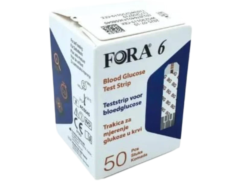 FORA 6 Paski testowe do badania poziomu glukozy