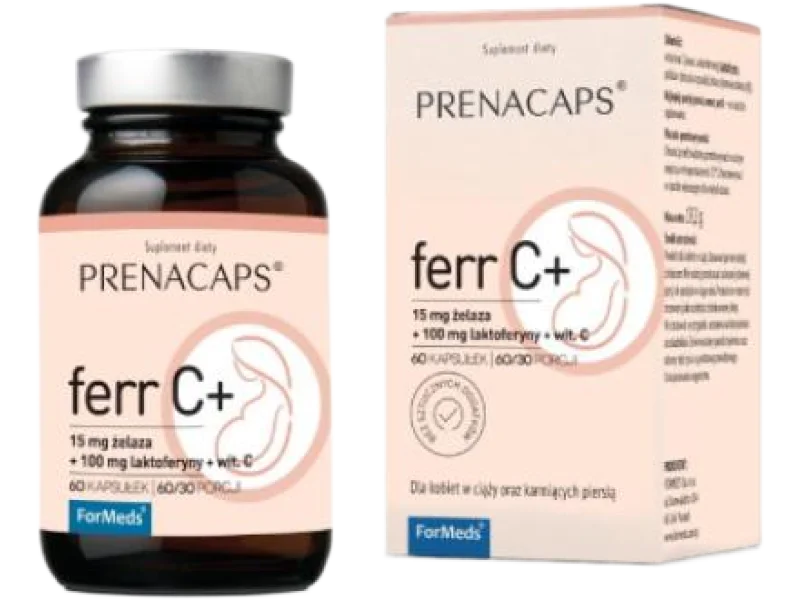 FORMEDS PRENACAPS FERR C+, kapsułki, 15 mg