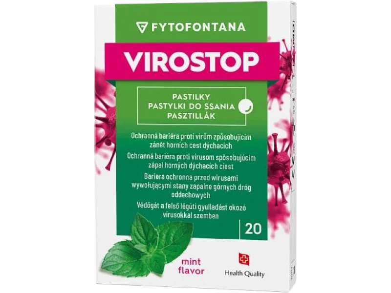 Fytofontana Virostop Pastylki do ssania o smaku miętowym