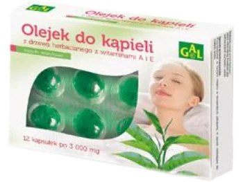 Zdjęcie produktu GAL Olejek do kąpieli z drzewa herbacianego z witaminami A i E, kapsułki miękkie